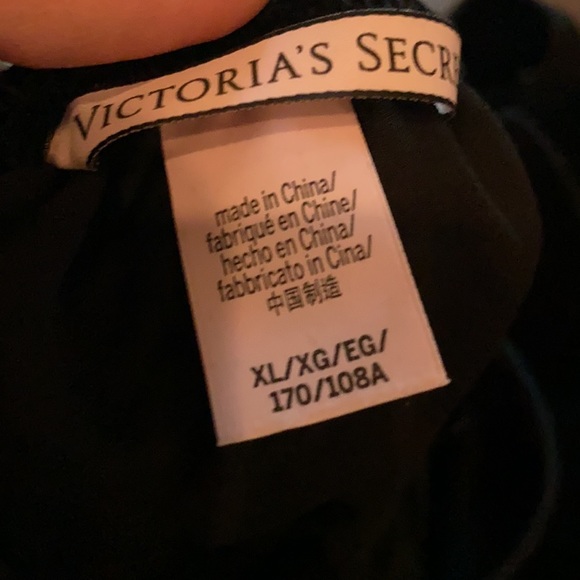 Black velvet Victoria’s Secret shorts romper - Picture 2 of 3